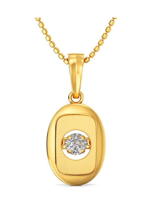 Buy Joyalukkas 22k Gold Oval Chain Pendant Online At Best Price