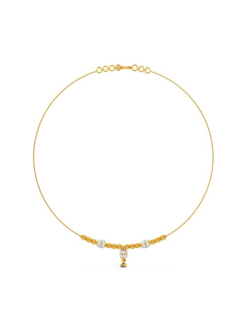 Joyalukkas Glam Designer Aesthetic 22k Gold Necklace for Women-picture-35