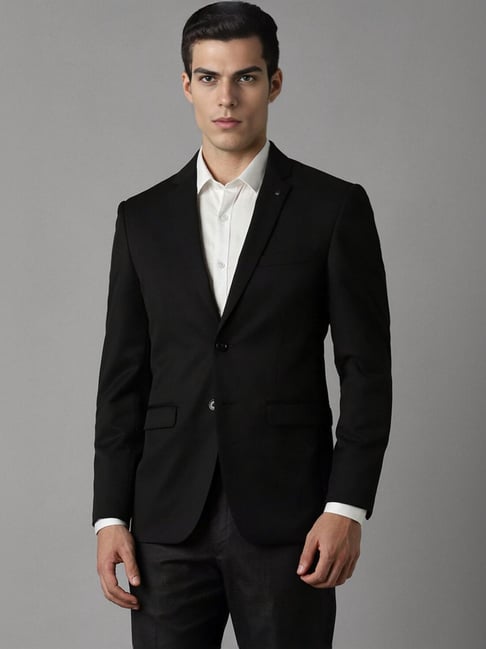 Buy Louis Philippe Black Slim Fit Blazer for Mens Online Tata CLiQ