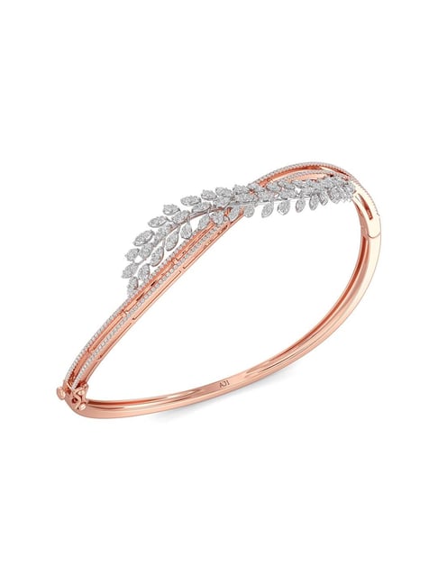Joyalukkas 18k Rose Gold & Diamond Fern Bracelet for Women