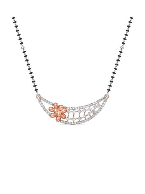 Joyalukkas 18k Rose Gold & Diamond Floral Mangalsutra for Women