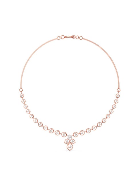 Joyalukkas 18k Rose Gold & Diamond Necklace for Women