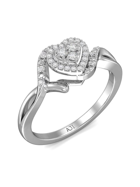 Joyalukkas 18k White Gold Diamond Ring for Women