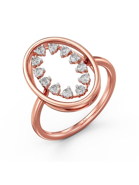 Joyalukkas 18k Rose Gold Diamond Ring for Women
