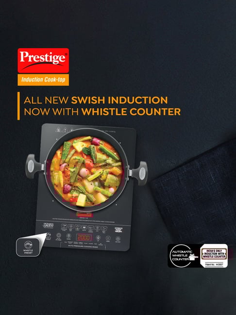 Buy Prestige Swish V4 Black Glass Induction Cooktop 2000W at Best