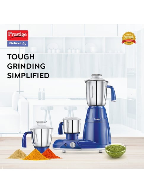 Buy Prestige Deluxe LS Blue 750W Mixer Grinder with Steel Jars