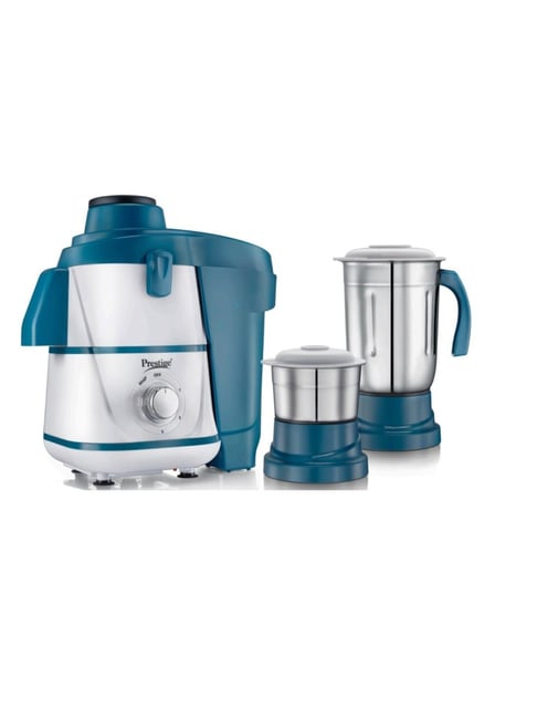 Prestige Breeze Blue 500W Juicer Mixer Grinder With 2 Stainless Steel Jars