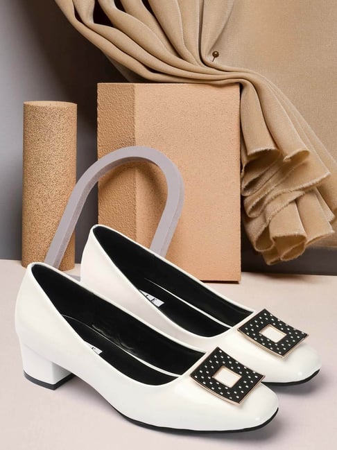 Elle Women's White Casual Pumps-picture-30