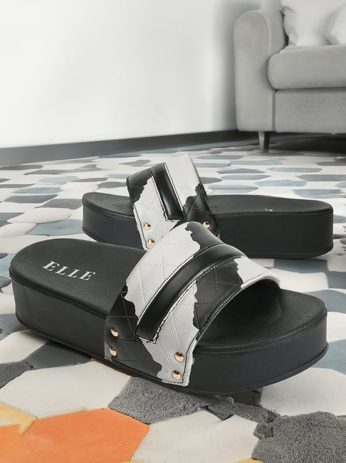 Elle Women's Black Casual Sandals-picture-44