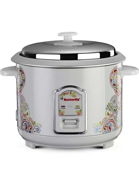 Butterfly Grey Alloy &amp; Plastic Raga Electric Rice Cooker