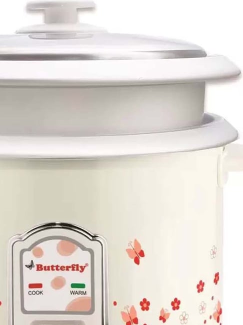 Butterfly Red Alloy Plastic Electric Rice Cooker