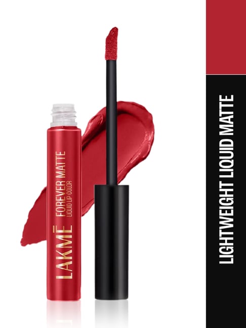 Lakme Forever Matte Liquid Lip Color Red Carpet - 5.6 ml-picture-38
