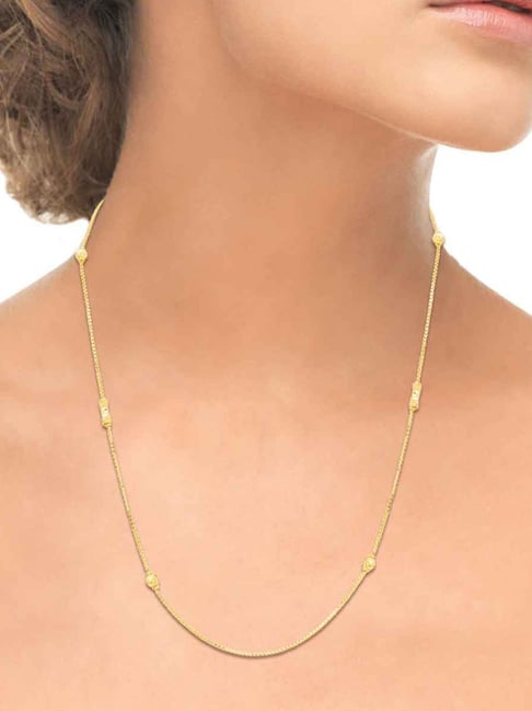 Buy Waman Hari Pethe Jewellers BIS Hallmark 18k Yellow Gold Chain