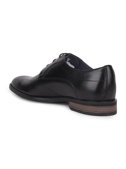 Hush Puppies by Bata Men's BRYSON Black Derby Shoes