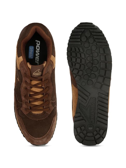 Power by Bata Men's PLATOON E 24 Brown Running Shoes