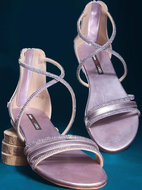 Buy Bata Women's DUBAI Purple Gladiator Sandals for Women at Best