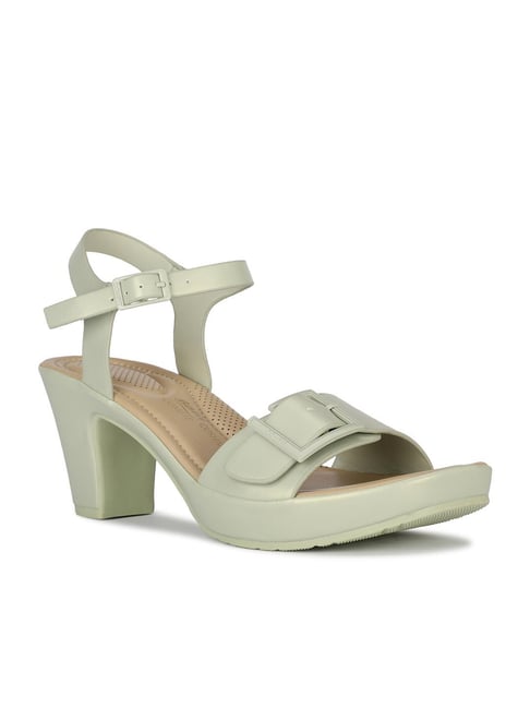 Bata Comfit by Bata Women's CLAREY Green Ankle Strap Sandals