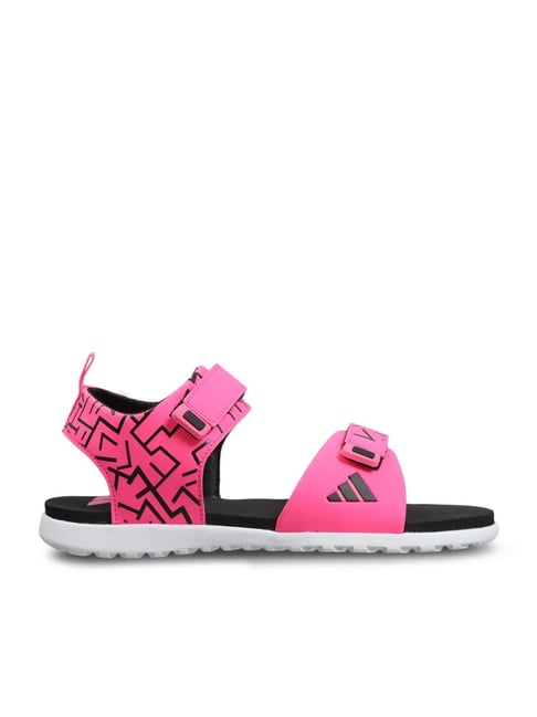 Adidas Women's PUDING ADI Pink Floater Sandals