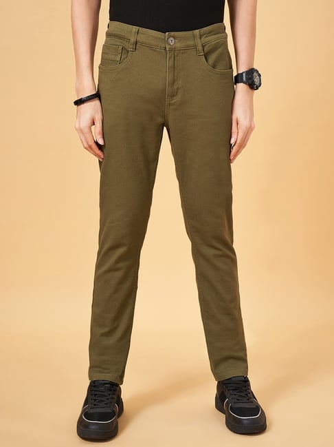 SF Jeans by Pantaloons Olive Regular Fit Jeans-picture-45