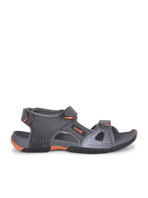 Buy Leap7X by Liberty Men's Grey Floater Sandals for Men at