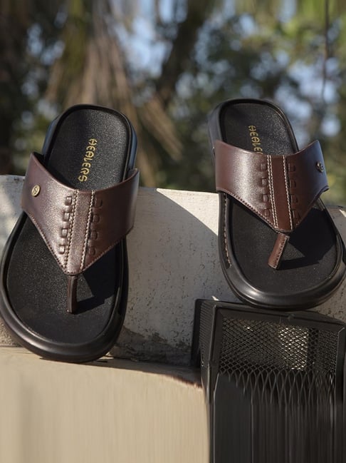 Buy Healers by Liberty Men's Brown Thong Sandals for Men at Best - Main Image