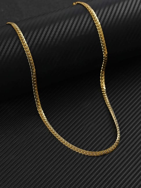 Buy Bold by Priyaasi Classic Gold-Plated Link Chain for Men Online