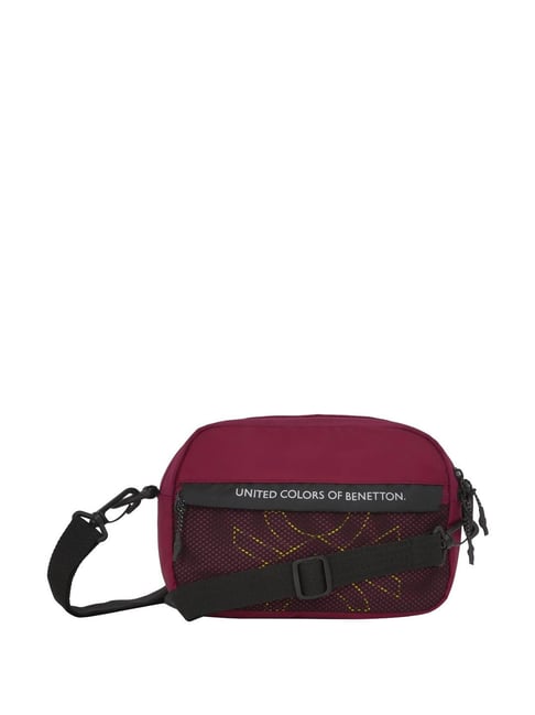 United Colors of Benetton Kyson Wine Cross Body Bag