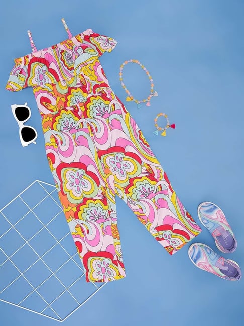YU by Pantaloons Kids Multicolor Printed Jumpsuit
