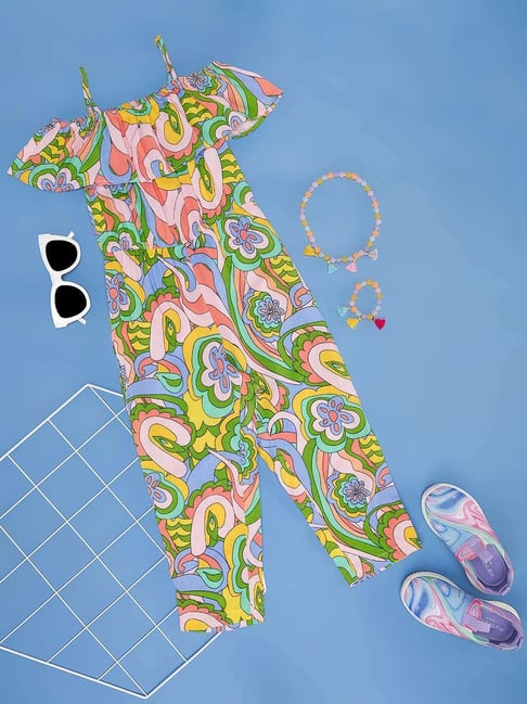 YU by Pantaloons Kids Multicolor Printed Jumpsuit