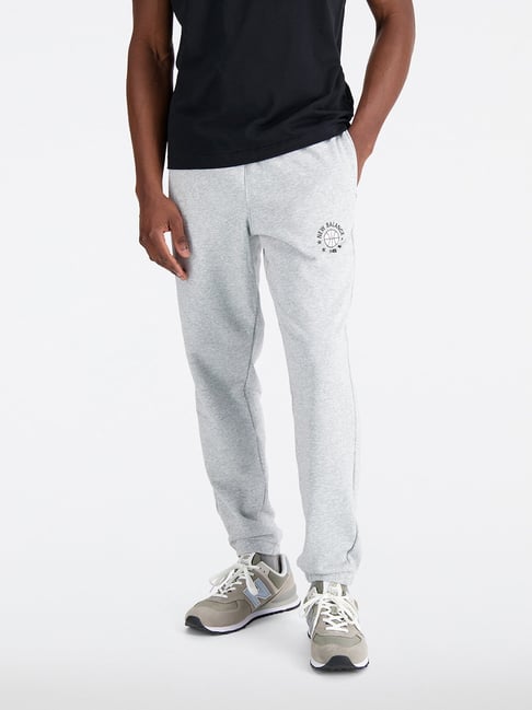 Buy New Balance Grey Melange Comfort Fit Sports Joggers for Men's
