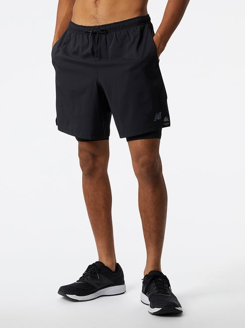 New Balance Black Comfort Fit Sports Shorts-picture-36