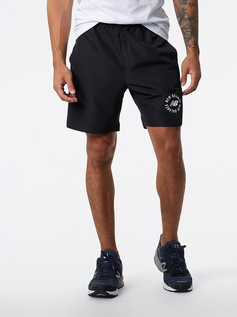 New Balance Black Comfort Fit Cotton Sports Shorts-picture-14