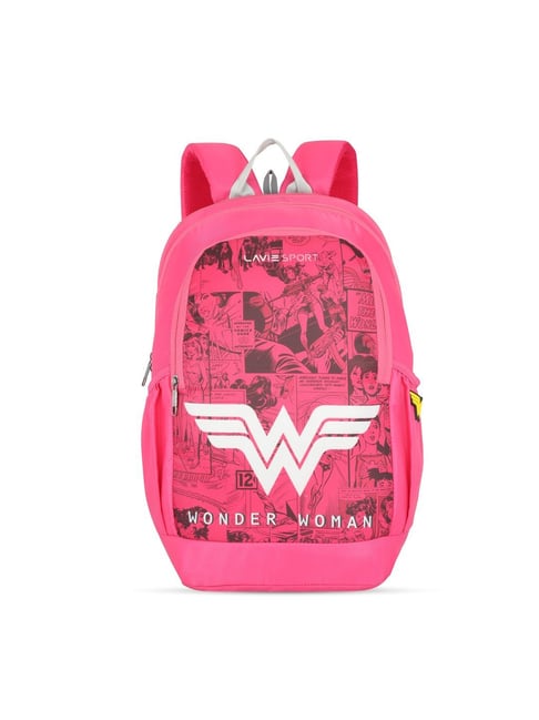 LAVIE SPORT Pink Printed Laptop Backpack-picture-30