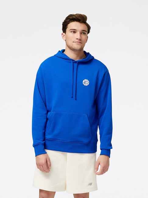 New Balance Royal Blue Comfort Fit Hooded Sweatshirt-picture-18