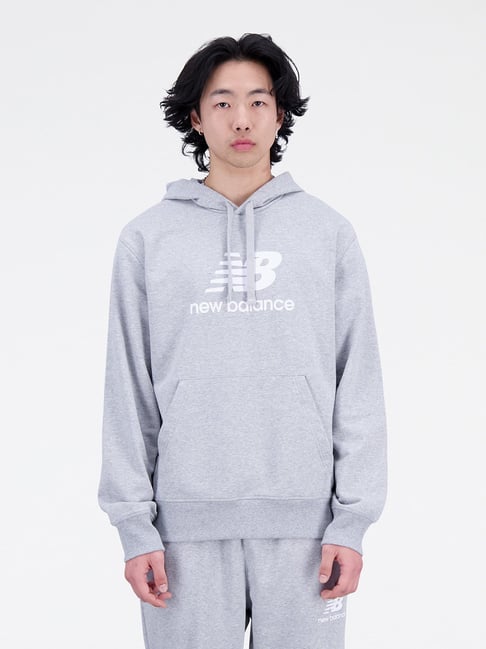 New balance grey sweatshirt best sale