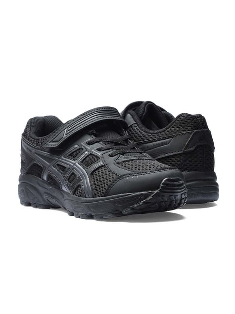 Asics Kids CONTEND 4B VEL Black Velcro Shoes