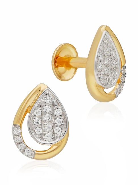 Malabar Gold Best Online Diamond Stud Earrings Malabar Gold And