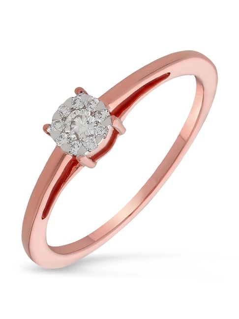 Malabar Gold and Diamonds 18k IGI Certified Diamond Rose Gold Ring for Women