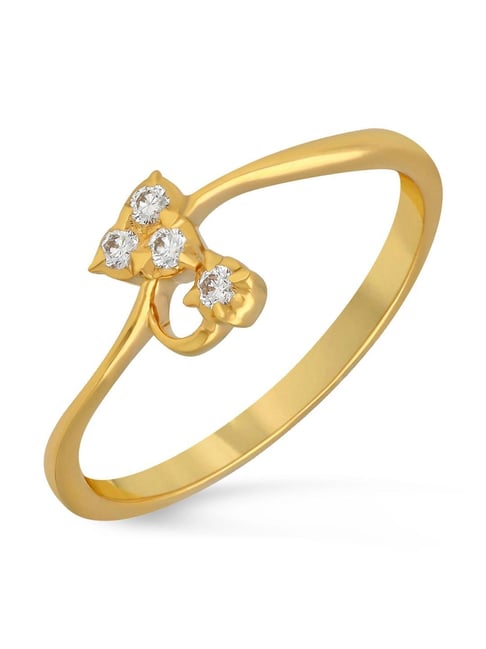 Malabar Gold and Diamonds 22k (916) IGI Certified Diamond Yellow Gold Ring for Women
