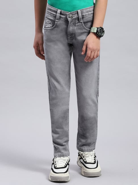 Monte Carlo Kids Light Grey Solid Jeans-picture-15