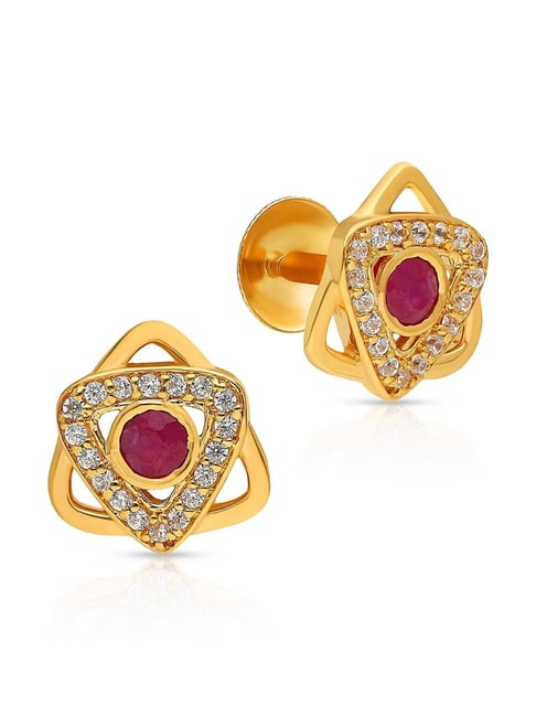Buy Malabar Gold and Diamonds 22k Yellow Gold Earrings for Women