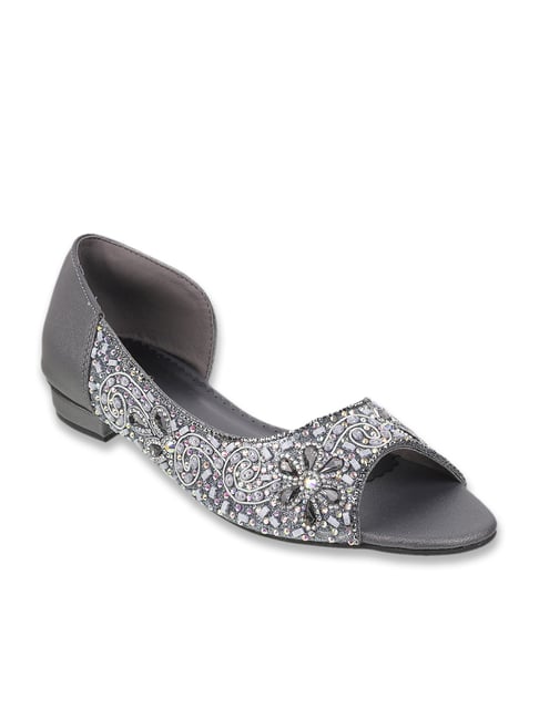 Metro Women's Gun Metal D'orsay Shoes-picture-41