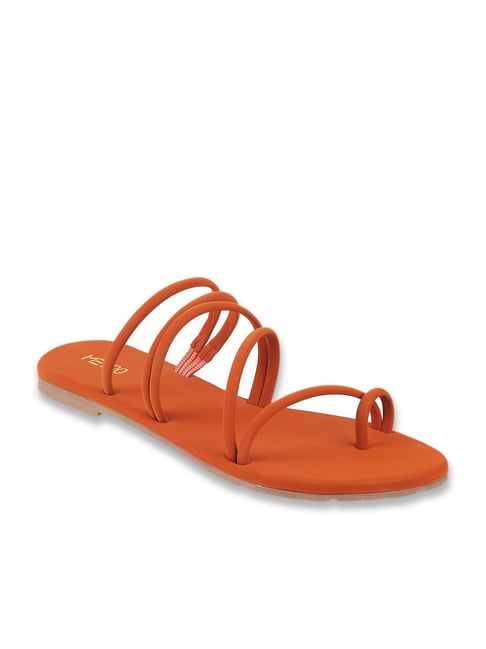 Toe Ring Metro Flat Sandals Women Slip-On Toe-Ring Sandals