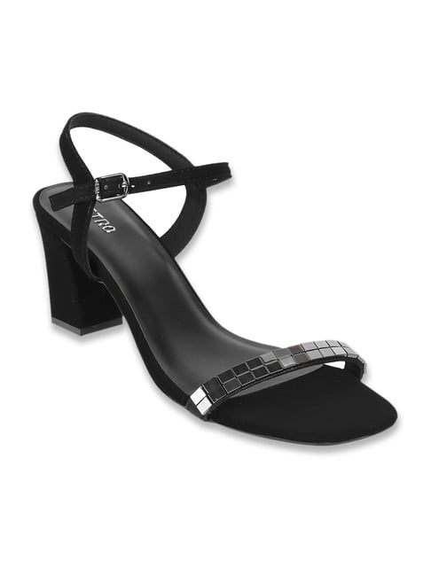 Metro Women's Black Ankle Strap Sandals-picture-25