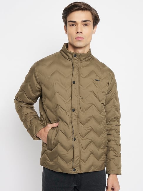 Duke Olive Regular Fit Quilted Quilted Jacket-picture-12