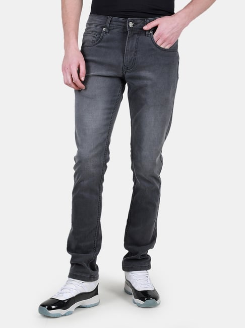 Duke Grey Slim Fit Stretchable Jeans-picture-13