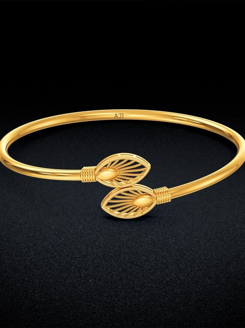 Joyalukkas 22k Yellow Gold Foliage Majesty Bangle for Women