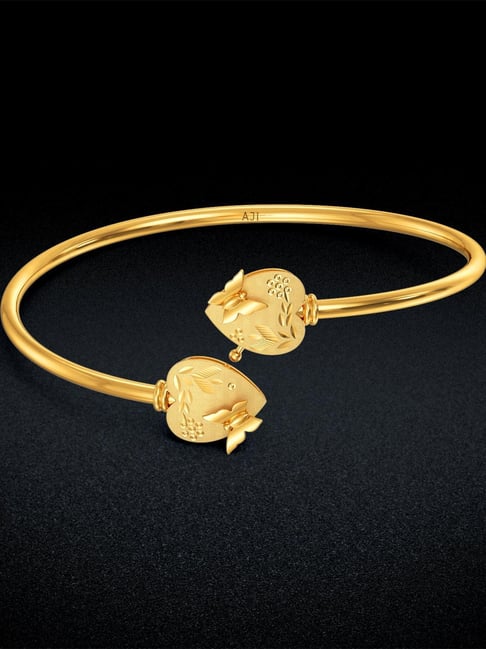 Joyalukkas 22k Yellow Gold Butterfly Harmony Bangle for Women-picture-16