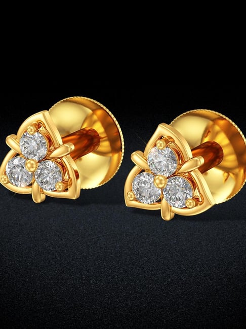 Joyalukkas 22k Floral Delight Golden Stud for Women & Girls