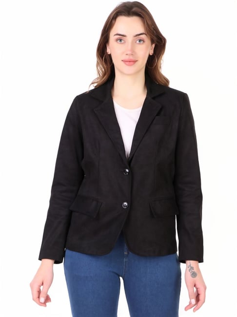 Leather Retail Black Regular Fit Jacket-picture-18